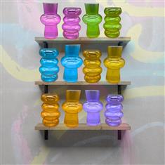 Coloured Bubble Vase