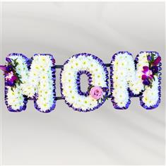 Purple Trim Floral Letters