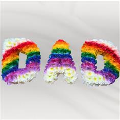 Rainbow Floral Letters