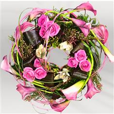 Contemporary Pink Wreath