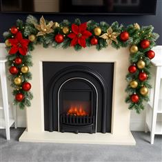 Red &amp; Gold Christmas Garland