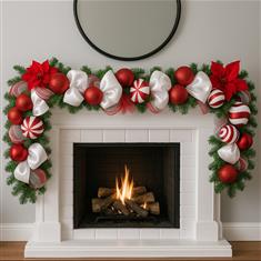 Candy Cane Christmas Garland