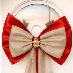 Gingerbread Luxury Christmas Door Bow 