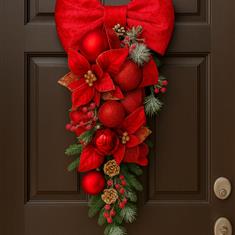 Christmas Door Swag  Traditional