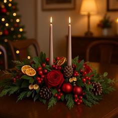 Luxury Double Taper Candle Arrangement