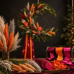 Autumn Crescent Moon Wreath Workshop