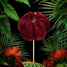 Velvet Pumpkin - Burgundy 